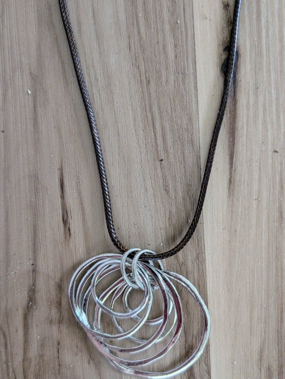 Shein Silver Rope Necklace BNWOT